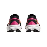 Championes de trail running Hoka Mafate X, con capellada multicolor en tonos rosa, naranja y amarillo, entresuela blanca con tecnología Vibram y suela negra.