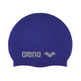Gorra de natación Arena Classic Silicone, color azul rey, fabricada en silicona.