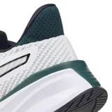 Championes Puma PWR Frame TR, color blanco con detalles en negro y verde. Zapatillas de entrenamiento con capellada de malla transpirable, entresuela con tecnología PWRFrame y suela de goma para mayor tracción.