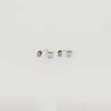 Caravanas de Plata 925 con perlas de río de 9 mm y circonitas de 5x5 mm, diseño elegante y clásico.