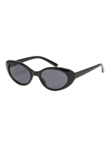 Lentes de sol negros con forma de ojo de gato.