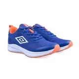 Championes de running Umbro Recovery, color azul con detalles en blanco y negro.