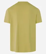 Remera deportiva color verde claro, de cuello redondo y manga corta, con estampa frontal con la frase "Push Your Limits" en letras de gel.