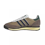 Championes Adidas SL72, color marrón con detalles en azul marino, blanco y verde.