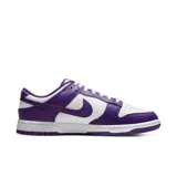 Zapatillas Nike Dunk Low Retro de hombre, color blanco y morado.