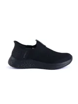 Championes slip-on Umbro Flex Lady, color negro, con capellada de tejido de punto y suela de goma.