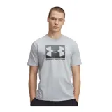 Remera celeste de manga corta Under Armour con logo estampado en el pecho.