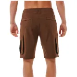 Bermuda de paseo color marrón, con diseño cargo y bolsillos laterales, ideal para actividades al aire libre.