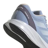 Championes Adidas Duramo RC color celeste con detalles en blanco y suela negra.