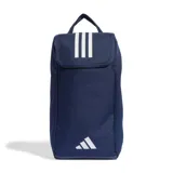 Bolso técnico de poliéster reciclado, con panel de malla para ventilación y asa de mano, diseñado para botas de fútbol.