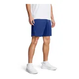 Short deportivo Under Armour Tech color azul marino con logo blanco en la pierna izquierda.
