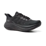Championes deportivos American Sport de color negro, con suela gruesa y tecnología memory foam.