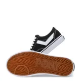 Championes urbanos Pony modelo Garden, de diseño unisex en color negro con detalles en blanco. Confeccionados en lona y gamuza, cuentan con cordones blancos, suela de goma blanca con línea negra y el icónico logo de la marca en los laterales.