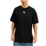 Remera negra de algodón con logo de Billabong estampado en el pecho.
