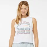 Musculosa blanca de algodón con estampado frontal del logo de Pink Floyd y la leyenda 'The Dark Side of the Moon Tour 1973'.