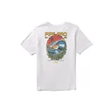 Remera blanca de manga corta con cuello redondo y estampado pequeño en el pecho con el logo de Pipe Pro 2025.