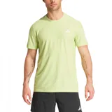 Camiseta deportiva de corte regular, de manga corta y color verde, diseñada para running.