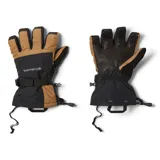 Guantes de esquí Columbia Whirlibird II, color marrón y negro, con tecnología Omni-Tech impermeable y transpirable, y tecnología Omni-Heat reflectante.
