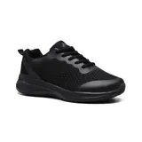 Championes deportivos American Sport Truddy, color negro, con capellada de mesh y suela de goma.