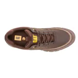 Zapatillas Caterpillar Versage Lo color marrón con detalles en amarillo.