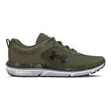 Championes Under Armour Charged Assert 10 Camo para hombre, color verde militar con detalles en negro y estampado de camuflaje en la entresuela. Zapatillas de running con Charged Cushioning® para protección contra impactos y capellada transpirable.