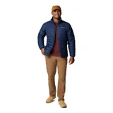 Campera Columbia Powder Lite II para hombre, color azul marino, con forro termorreflectivo Omni-Heat™, tecnología Omni-Shield™ repelente al agua y aislamiento Thermarator™ de poliéster reciclado.
