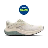 Championes Joma Victory Lady para running, color blanco con detalles en verde y amarillo. Capellada de mesh Jacquard con sistema de ventilación VTS y ajuste termosellado JOMA SPORTECH. Mediasuela de phylon y suela de caucho DURABILITY.