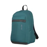 Mochila negra marca Samsonite, modelo Acceleration Moonlight, con dos compartimentos principales con cierre, bolsillo frontal con cierre y dos bolsillos laterales abiertos.