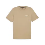Remera color beige de corte clásico, con cuello redondo y logo Puma pequeño estampado en el pecho.