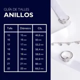 Alianzas de acero quirúrgico plateado, con opción de grabado personalizado.