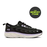 Championes deportivos American Sport Jolie, color negro con detalles en lila y suela blanca.