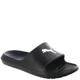 Chanclas Puma Divecat V2 Lite negras con logo blanco.