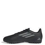 Championes Adidas de fútbol 5 para hombre, color negro con detalles en gris.