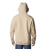Canguro Columbia color beige, con capucha ajustable con cordón, bolsillo tipo canguro y logo de la marca bordado en el pecho.
