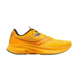 Championes de running Saucony Guide 15, color naranja con detalles en negro y gris.