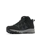 Botas de senderismo Columbia Peakfreak II Mid, color verde oliva con detalles en negro y naranja. Fabricadas con tecnología OutDry™ impermeable y transpirable, entresuela TechLite+™ para amortiguación y suela Adapt Trax™ para tracción.