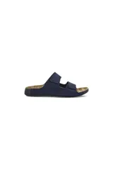 Sandalias Ecco 2nd Cozmo color azul marino con dos correas ajustables con velcro.