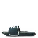 Sandalias Puma Leadcat 2.0 V para hombre, color verde con logo blanco.