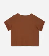 Blusa plus size de crepé azul marino, con escote en V, mangas cortas con detalle de punto y flecos en los laterales de los puños.