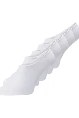 Pack de cinco pares de medias blancas de corte bajo.