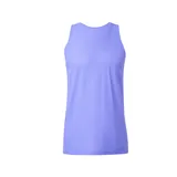 Musculosa deportiva Adidas Own The Run color lila con logo blanco estampado en el pecho.
