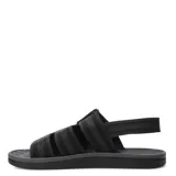 Sandalia de hombre Cartago modelo Alabama Ii Ad, color negro con detalles en gris.