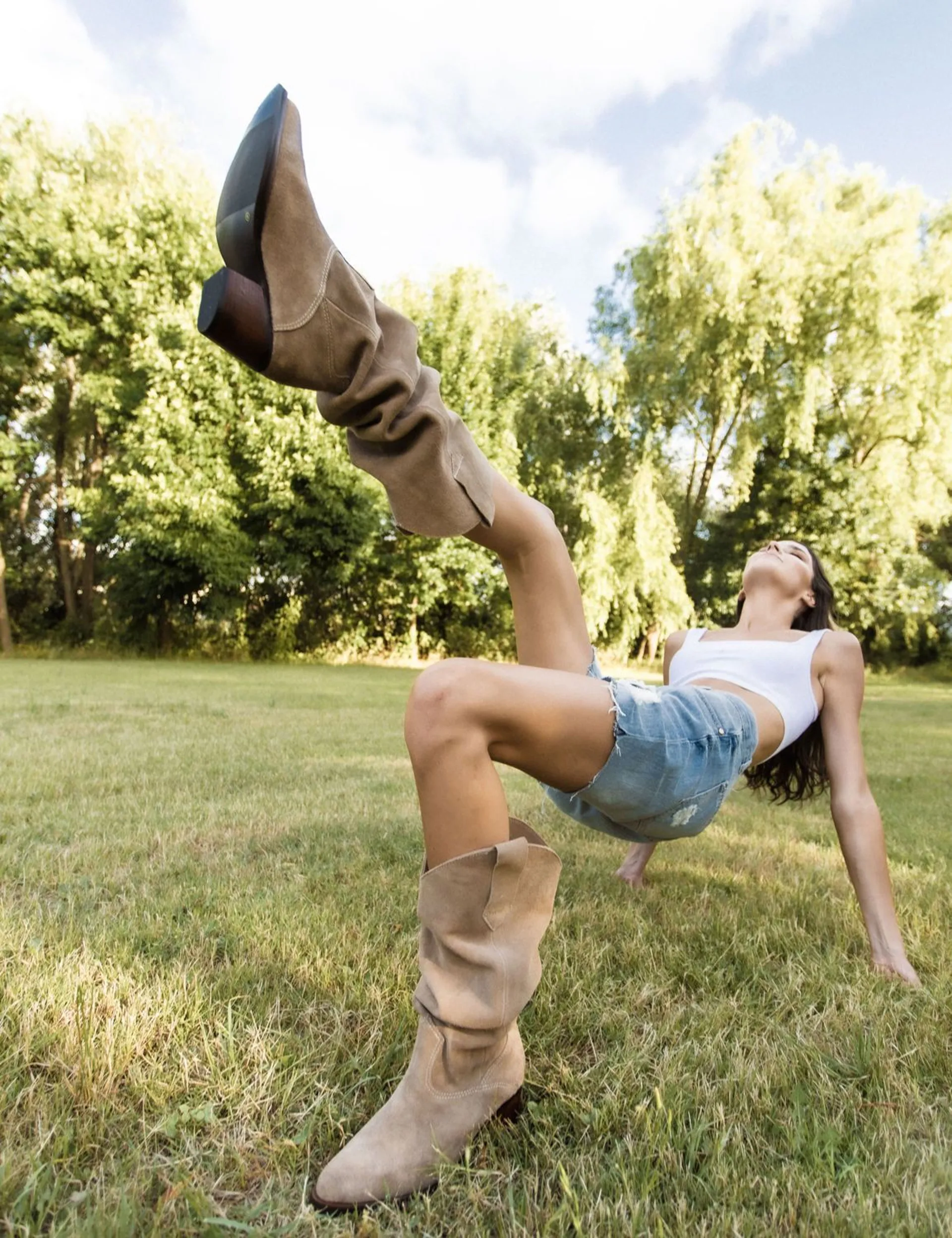 Zapato Bucaneras Beige Botas DEGREE Bucaneras Arrugadas MissCarol
