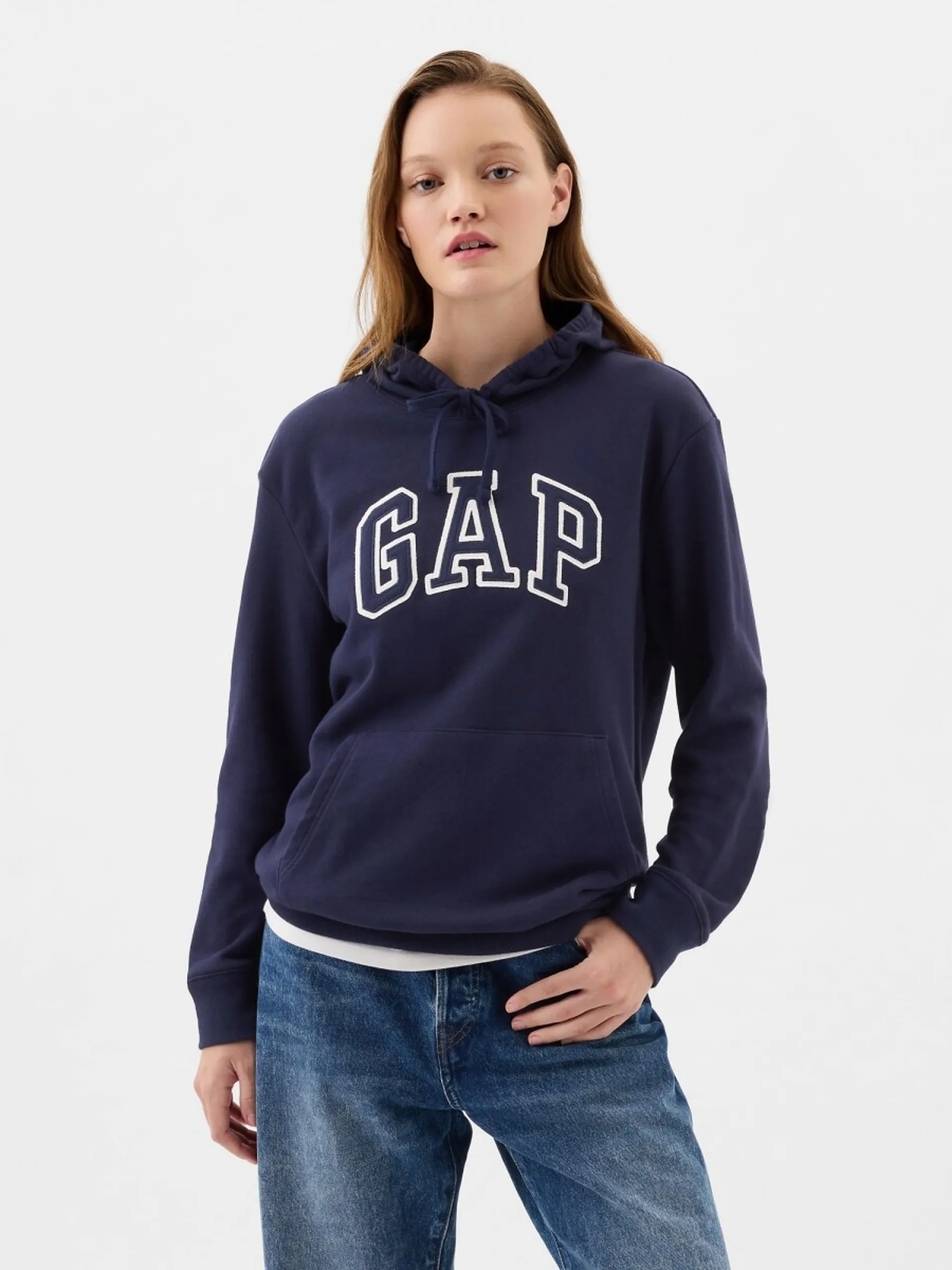 Chaqueta Gap Buzos De Mujer Gap Canguro Logo Gap Sin Felpa Mujer