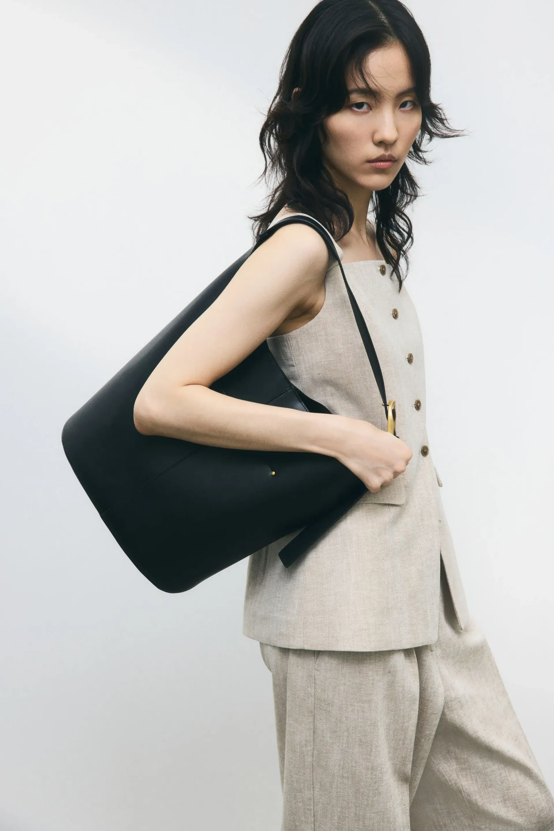 Chaleco largo en H&M Trendo