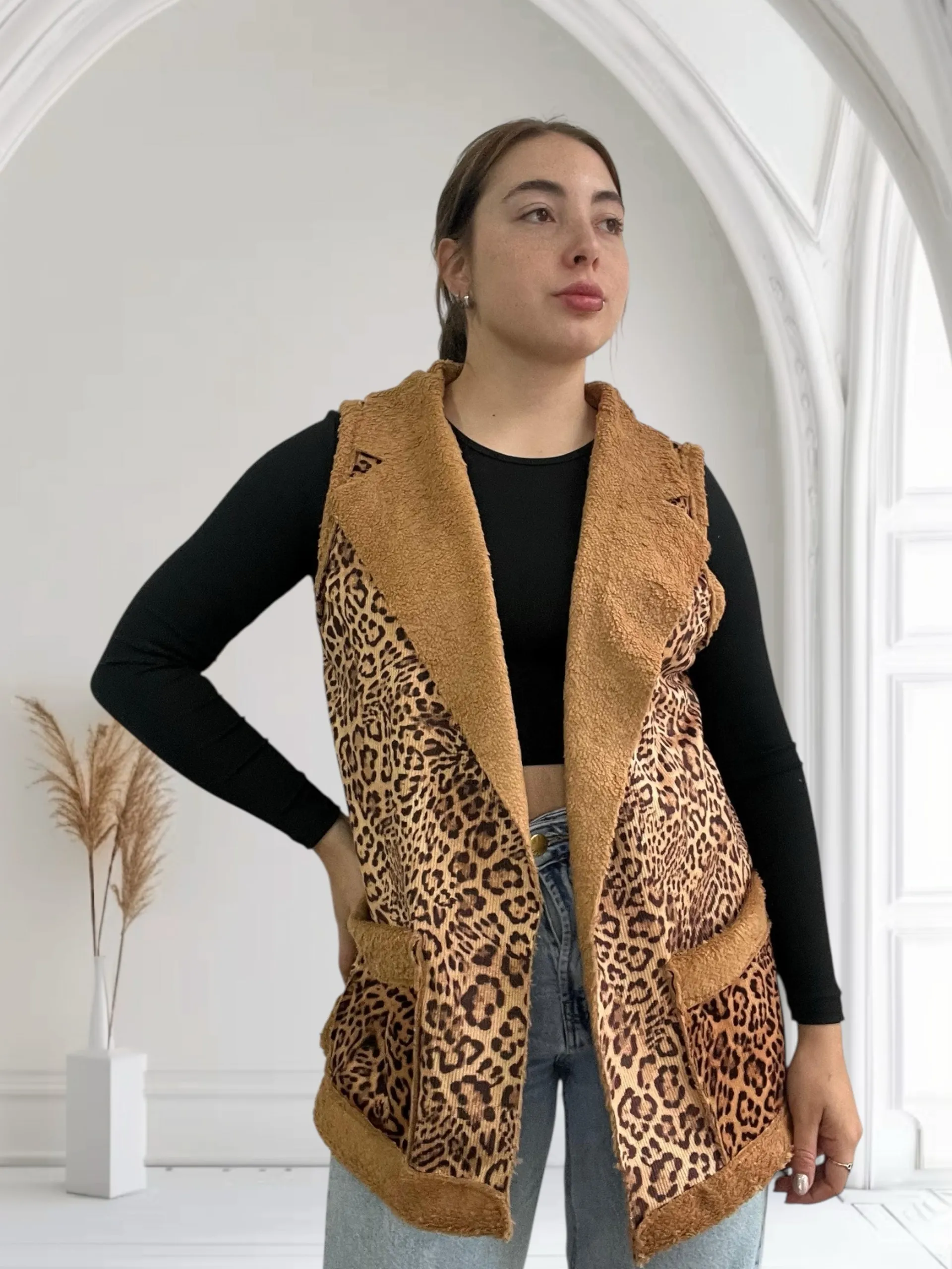 Chaleco Largo Animal Print en STONES Trendo